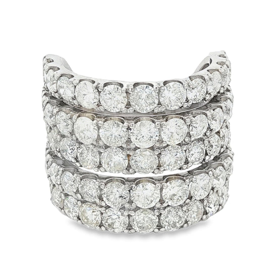 K18ホワイトゴールド ダイヤモンド リング