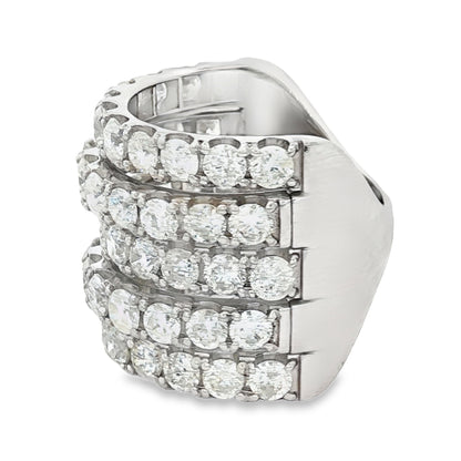 K18ホワイトゴールド ダイヤモンド リング