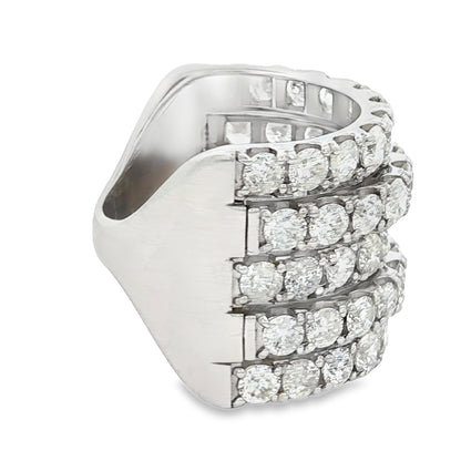 K18ホワイトゴールド ダイヤモンド リング